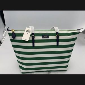 Ralph Lauren “Lauren Bag” Chadwick model white and green straps!